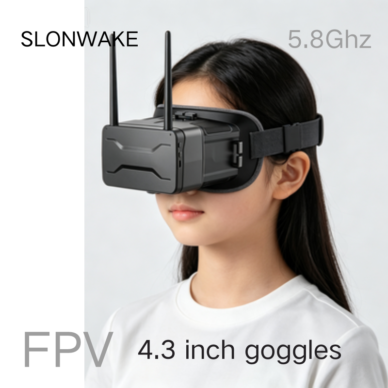 Okulary FPV 5,8G, 4,3-calowy e – Drone Racing Goggles recenzja i cena